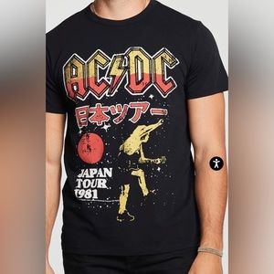 AC/DC Japan Tour Cotton crew neck t-shirt
